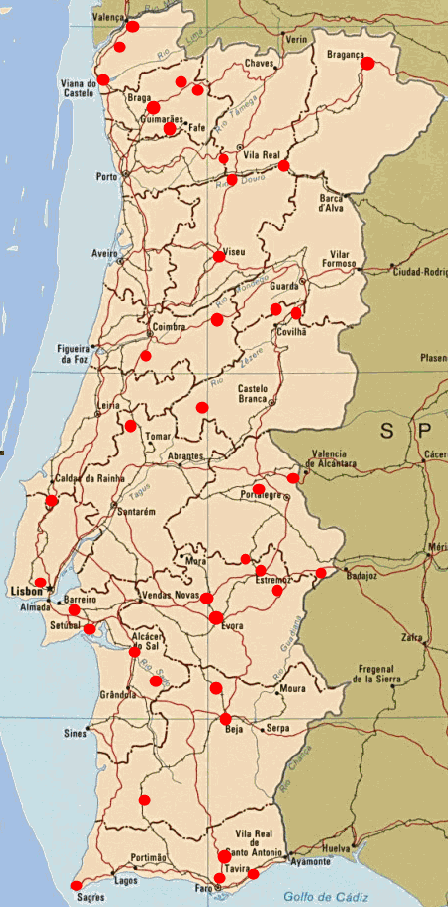 Portugal-Pousadas-map